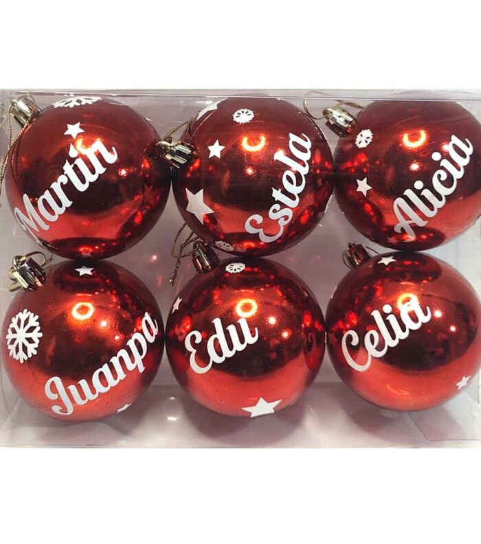 esferas árbol navidad personalizadas nombre