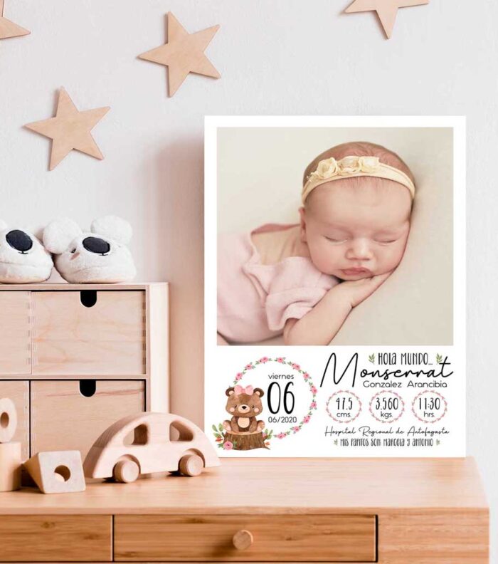 cuadro-nacimiento-1-foto Cuadro personalizado de recién nacido
