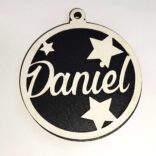 Bola de Navidad personalizada al láser bicapa