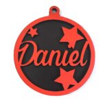 Bola de Navidad personalizada al láser bicapa