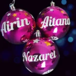 esferas árbol navidad personalizadas nombre