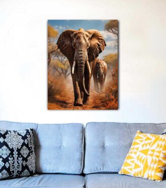 lienzo arte africano