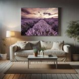 lienzo campos de lavanda