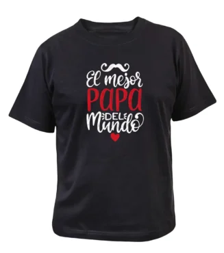 camisetas para el día del padre. Mejor papa del mundo