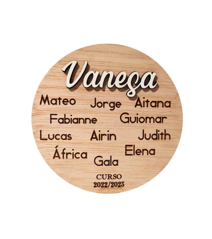 placa profesor personalizado