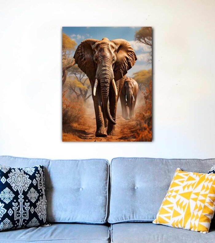Elefart Cuadro elefante africano