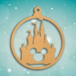 Adorno de navidad castilllo Disney