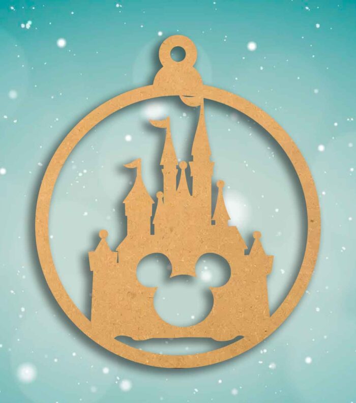 Esfera-navideña-Castillo-Disney Adorno de navidad castilllo Disney