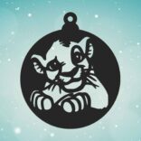 Adorno de navidad Rey leon