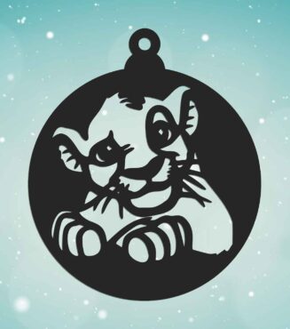 Adorno de navidad Rey leon