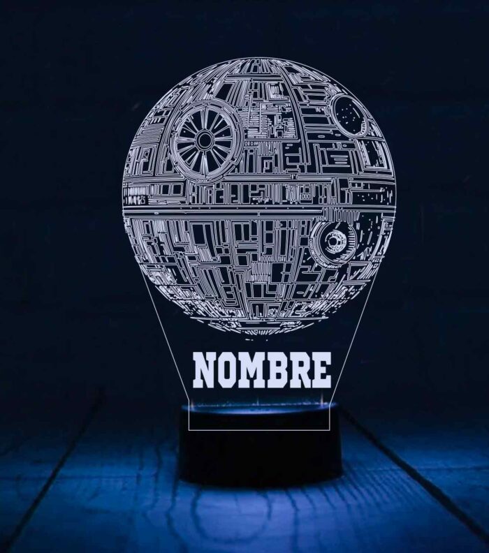 Lámpara-personalizada-estrella-de-la-muerte-starwars