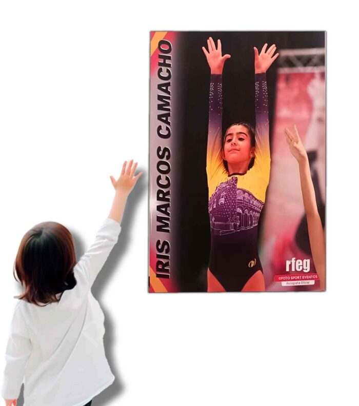 póster gimnasia rítmica personalizado