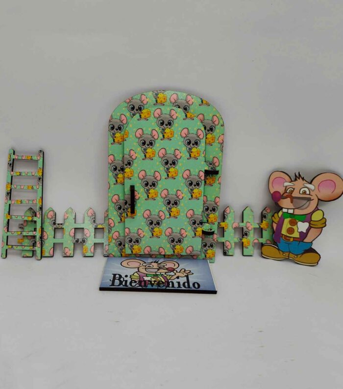 puerta ratón perez verde