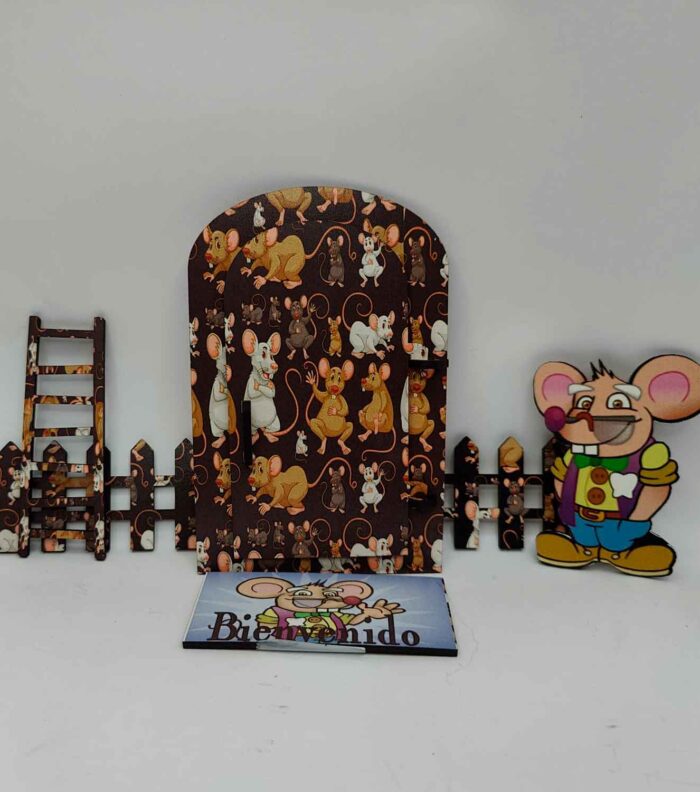 puerta ratón perez negra