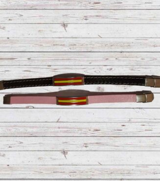 Pulsera de imitación piel con la bandera de España