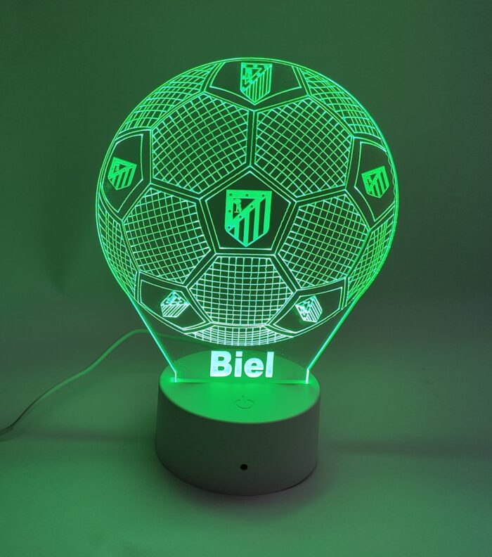 Lámpara personalizada balón de fútbol