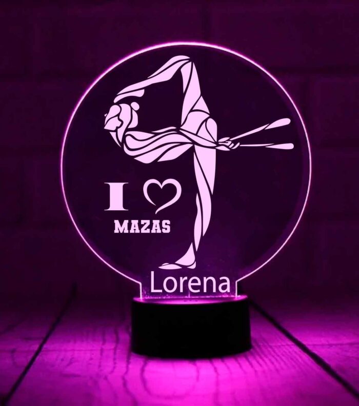 Lámpara gimnasia rítmica mazas