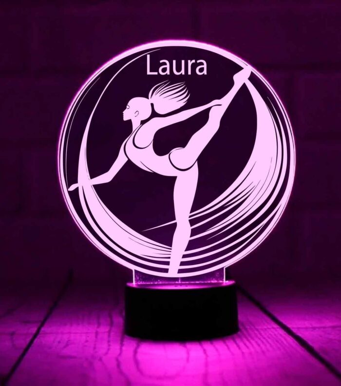 Lámpara gimnasia rítmica cogida