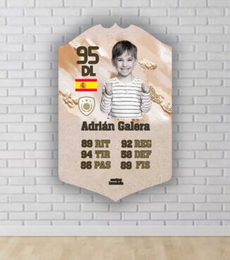 Carta fifa personalizada