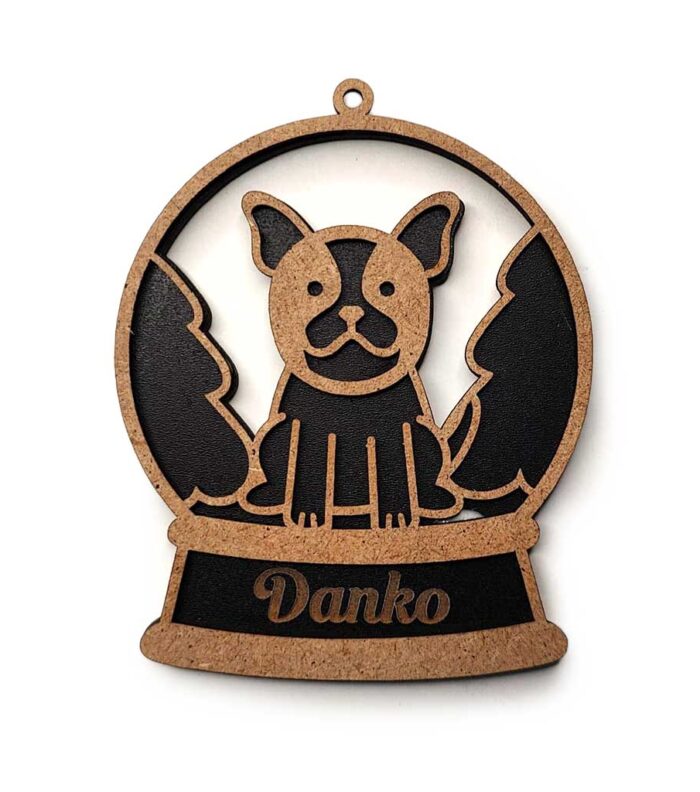 Adorno de Navidad de Mascotas con forma de bola navideña