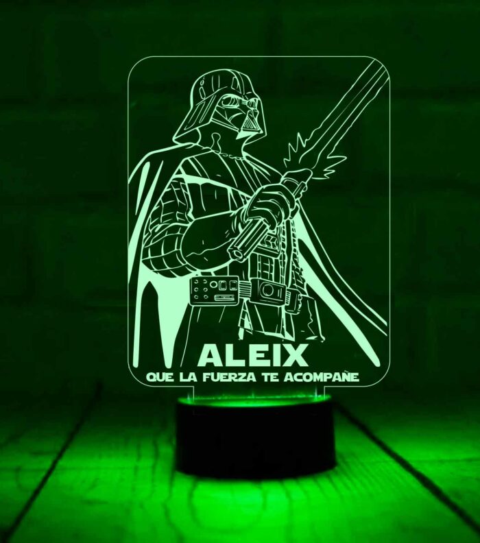 Lámpara personalizada Drak Vader