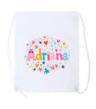 mochila personalizable de cuerdas poliester