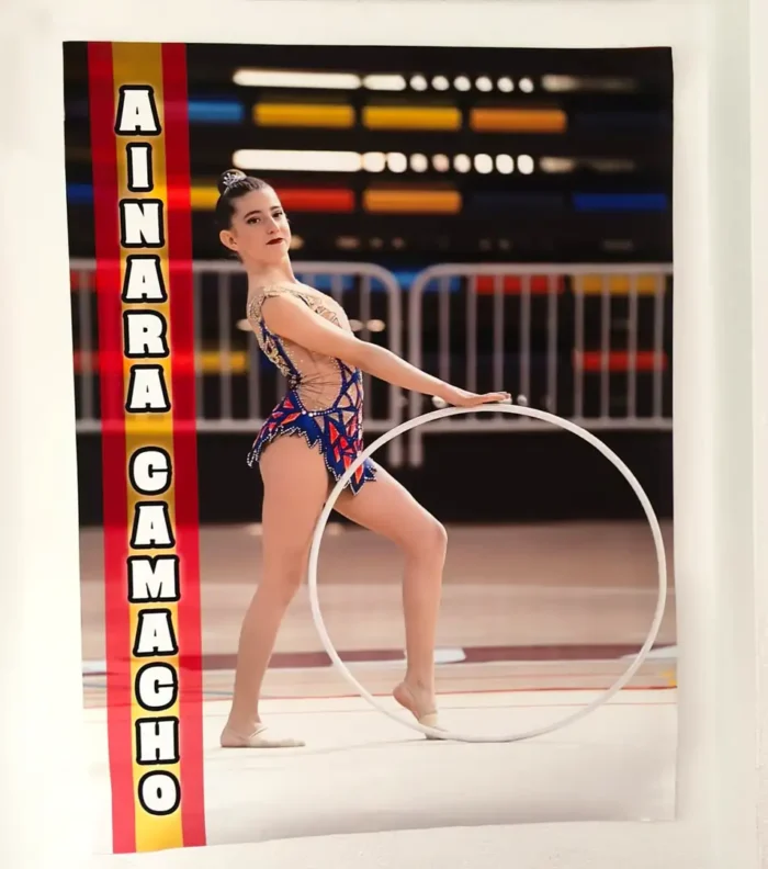 poster gimnasia rítmica personalizado