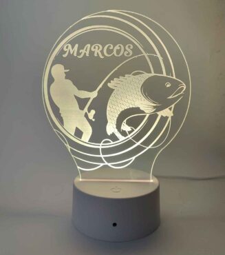 Lámpara LED pescador
