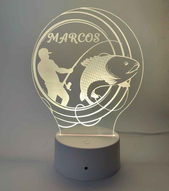 Lámpara LED pescador