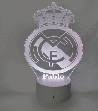 Lámpara LED escudo de fútbol