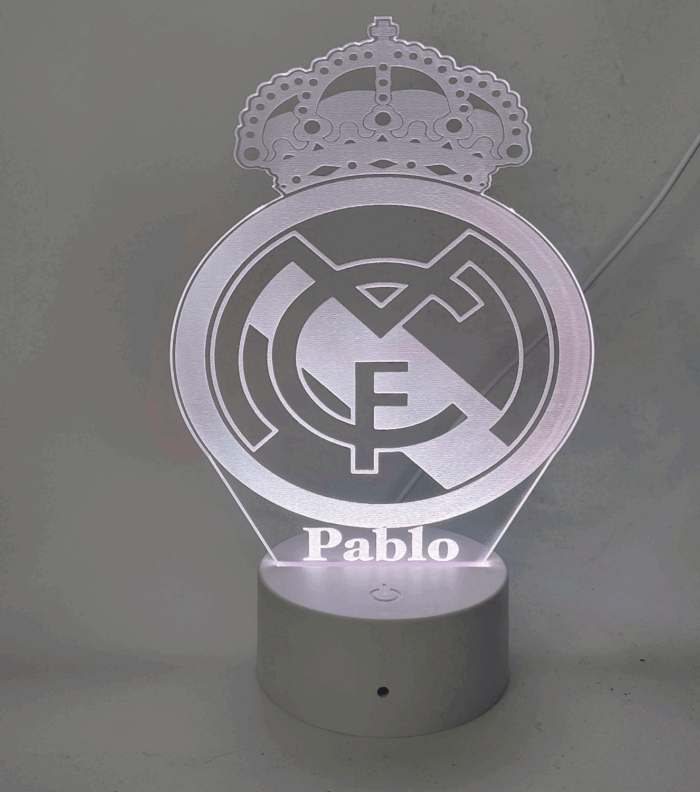 Lámpara LED escudo de fútbol