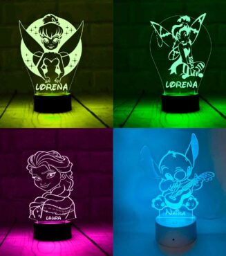 Lámparas personajes Disney