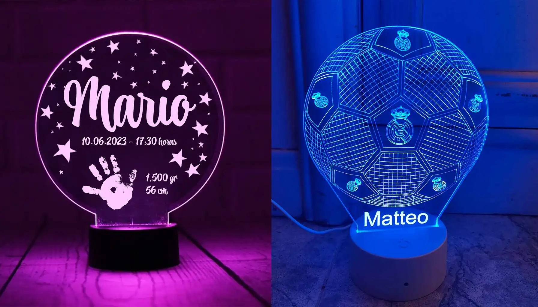 lamparas metacrilato personalizadas