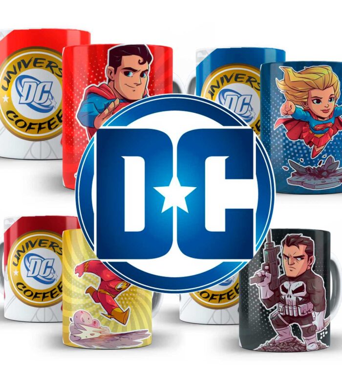 Taza-superhéroes-Dc Taza desayuno Dc