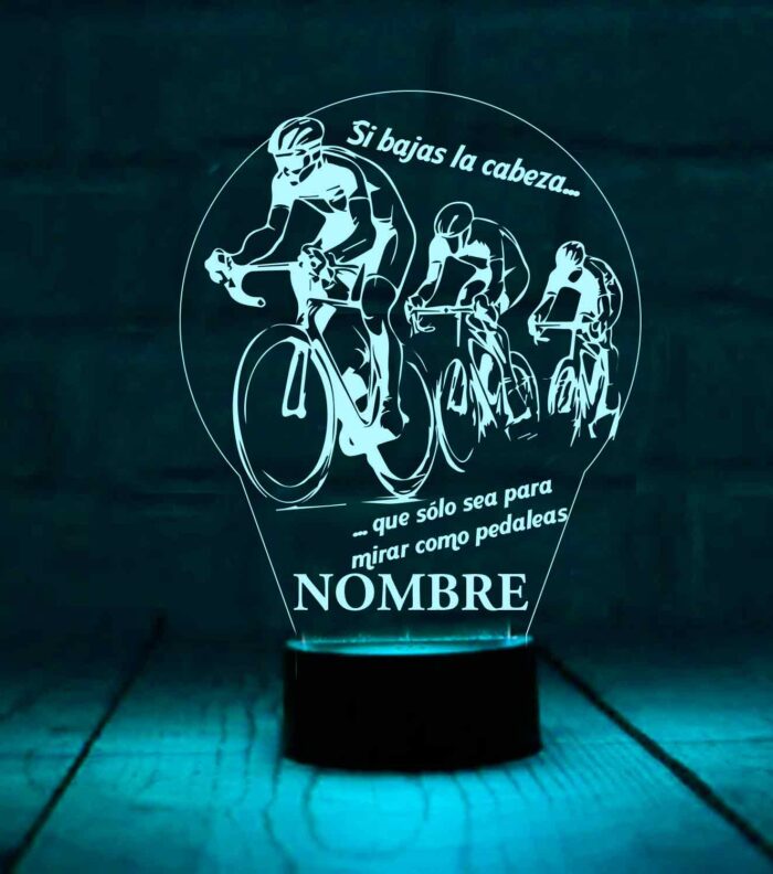 Lámpara personalizada ciclismo