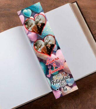 Marcapáginas personalizado San Valentín