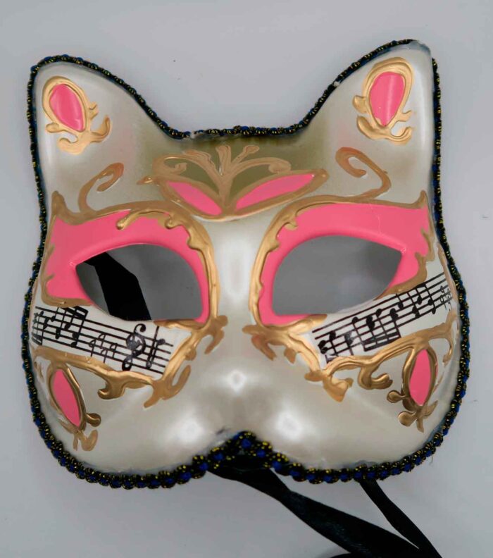 máscara-veneciana-infantili-gato-rosa Máscara Veneciana Gato rosa