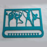 Medallero purpurina para Gimnasia Rítmica azul