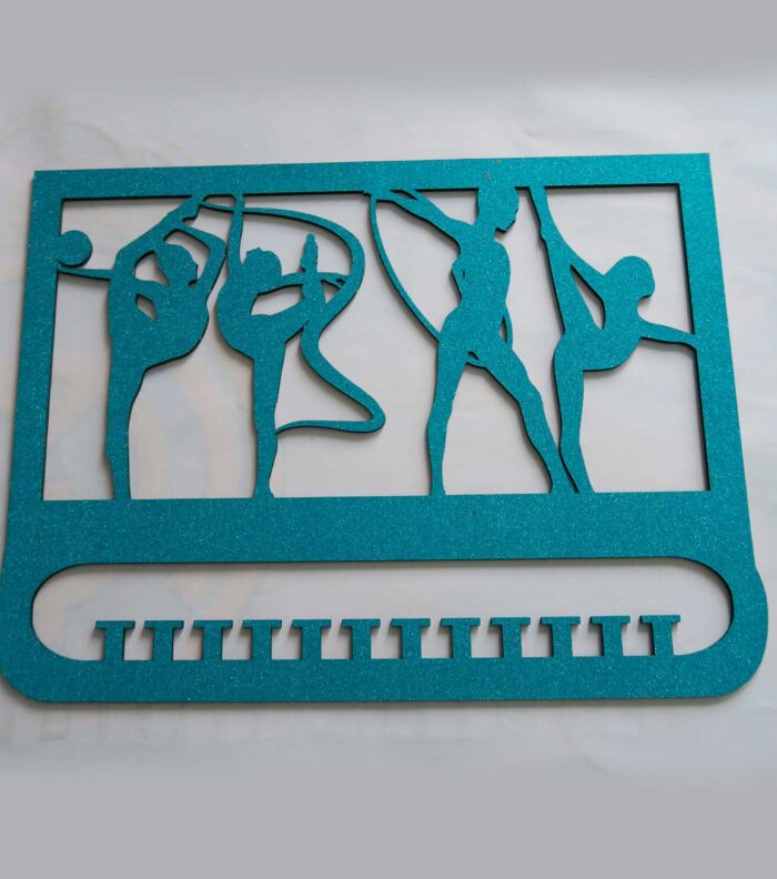 medallero-purpurina-azul Medallero purpurina para Gimnasia Rítmica azul