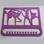 Medallero purpurina para Gimnasia Rítmica morado