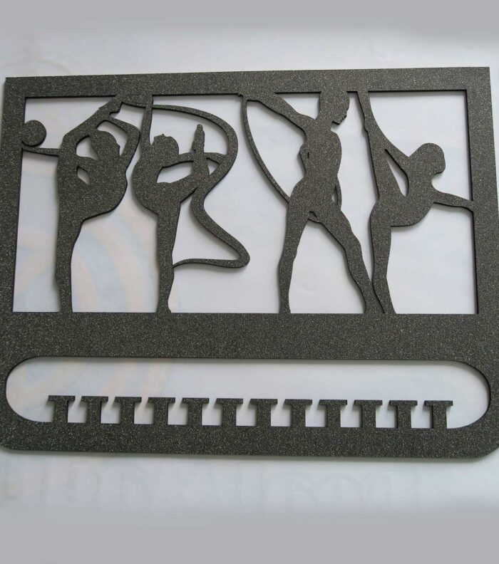 medallero-purpurina-negro Medallero purpurina para Gimnasia Rítmica negro