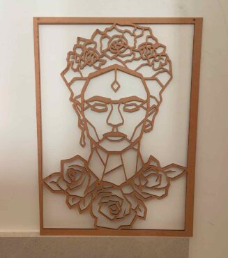 Cuadro geométrico Frida Kahlo