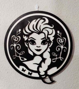 Cuadro Frozen madera