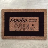 felpudo personalizado de familia