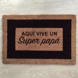 felpudo personalizado super papa