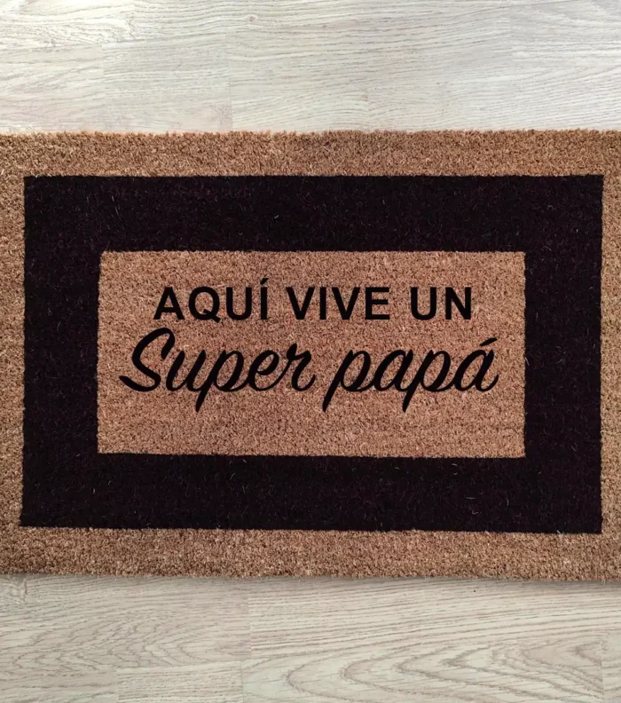 felpudo-personalizado-super-papa felpudo personalizado super papa