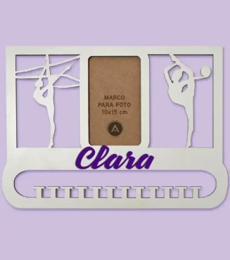 Medallero de Gimnasia Rítmica personalizado con marco