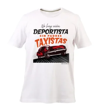 camiseta 'no hay niño deportista sin padre taxista'