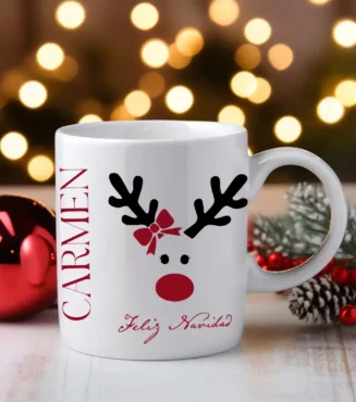 taza personalizada de Navidad