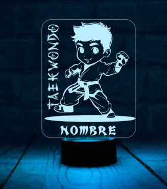 Lámpara-personalizada-taekwondo
